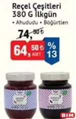 İLKGÜN REÇEL ÇEŞİTLERİ 380 G fiyat ve kampanya bilgisi